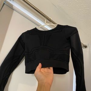 Long sleeve Athletic Crop top